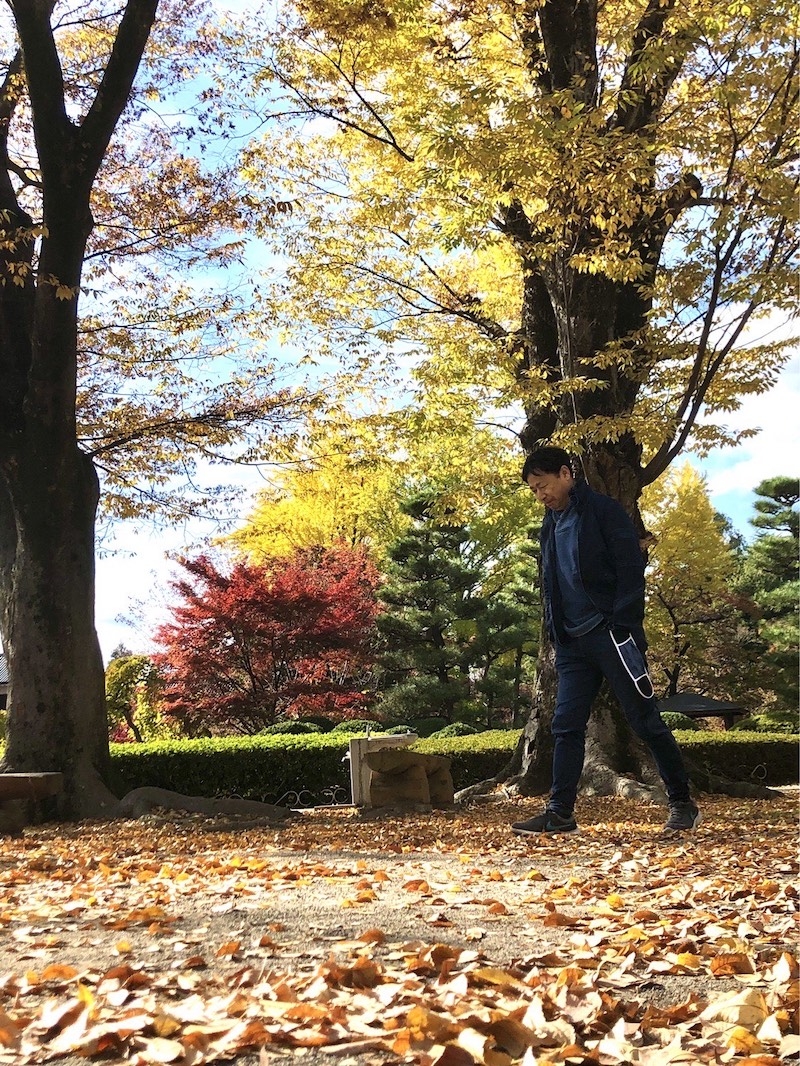 上田城の紅葉と院長